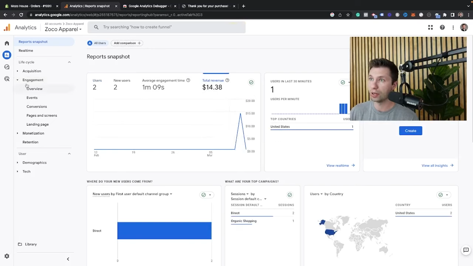 Google Analytics 4 e-commerce tracking with your Shopify store