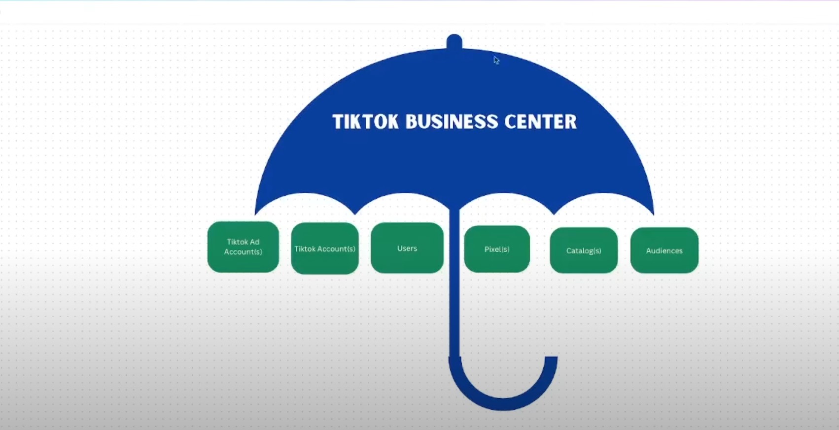 TikTok Business Center umbrella